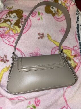 Taupe Shoulder Bag - Sleek Women's Handbag